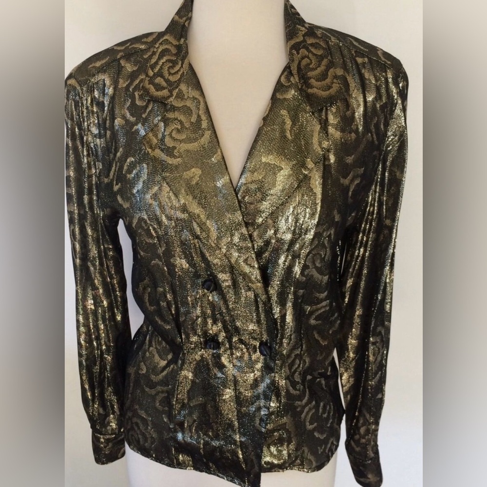 Christian Dior vintage Metallic Gold Women's Jacket/top